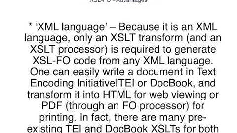 XSL FO Starts Right Here