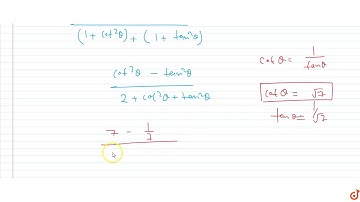 If `tan theta=1/sqrt7`,then `(c o s e c^2theta-sec^2theta)/(c o s e c^2theta+sec^2theta)=?`