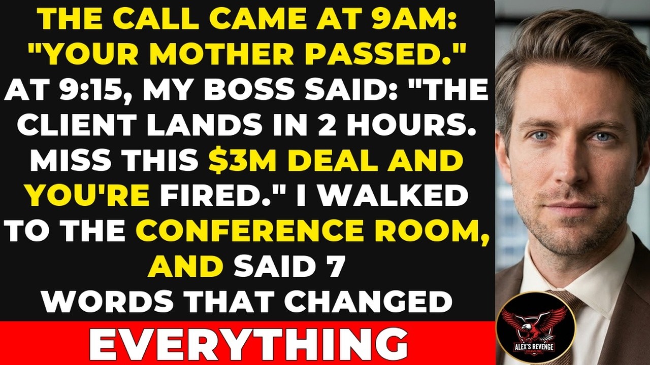 Last month, the phone rang at 10 AM. My mother had passed twenty minutes earlier. I was still processing the news when my CEO pulled me into his office and said, "Tanaka moved the meeting to...