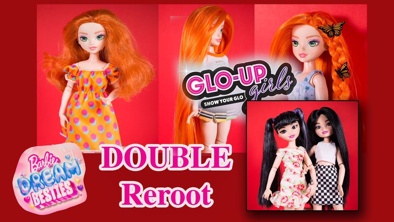 Double Reroot Barbie DreamBesties&Glo-UpGirls Makeover| Etsy