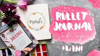 PLAN WITH ME | March 2018 Bullet Journal Setup | WIN a signed copy of my new book
