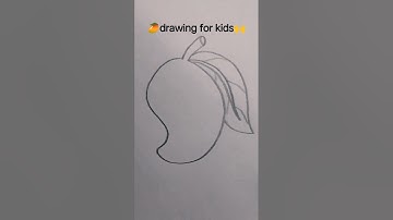 🥭Easy mango drawing! quick For kids and beginners #shorts #shortsfeed #viral #easy #artshorts
