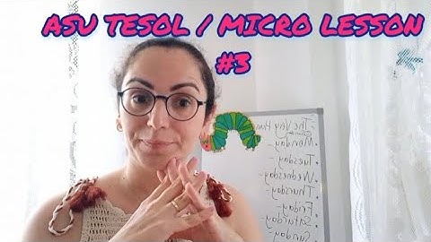 Coursera /ASU Tesol-Micro Lesson Video #3 - Second Language Listening,Speaking & Pronunciation