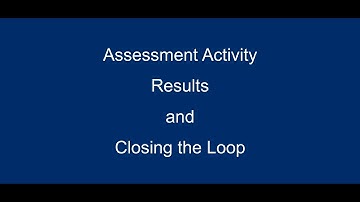 Solutions - Assessment Activity-Results-Closing the Loop
