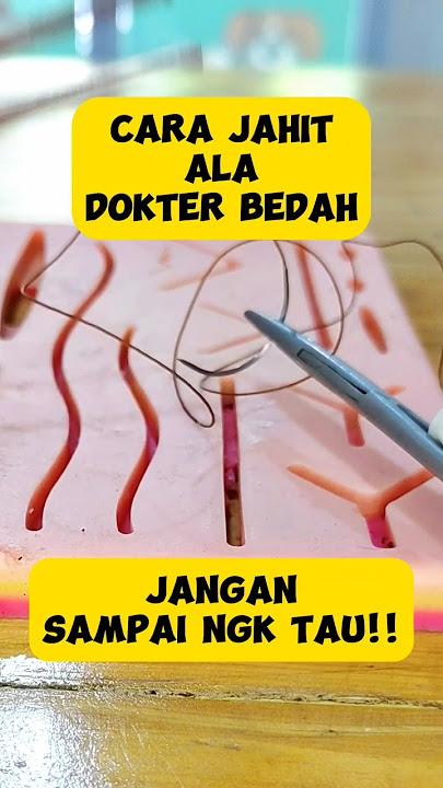 Cara Jahit Ala Dokter Bedah‼️🔥 #vetlife #sutures #surgeon #shorts