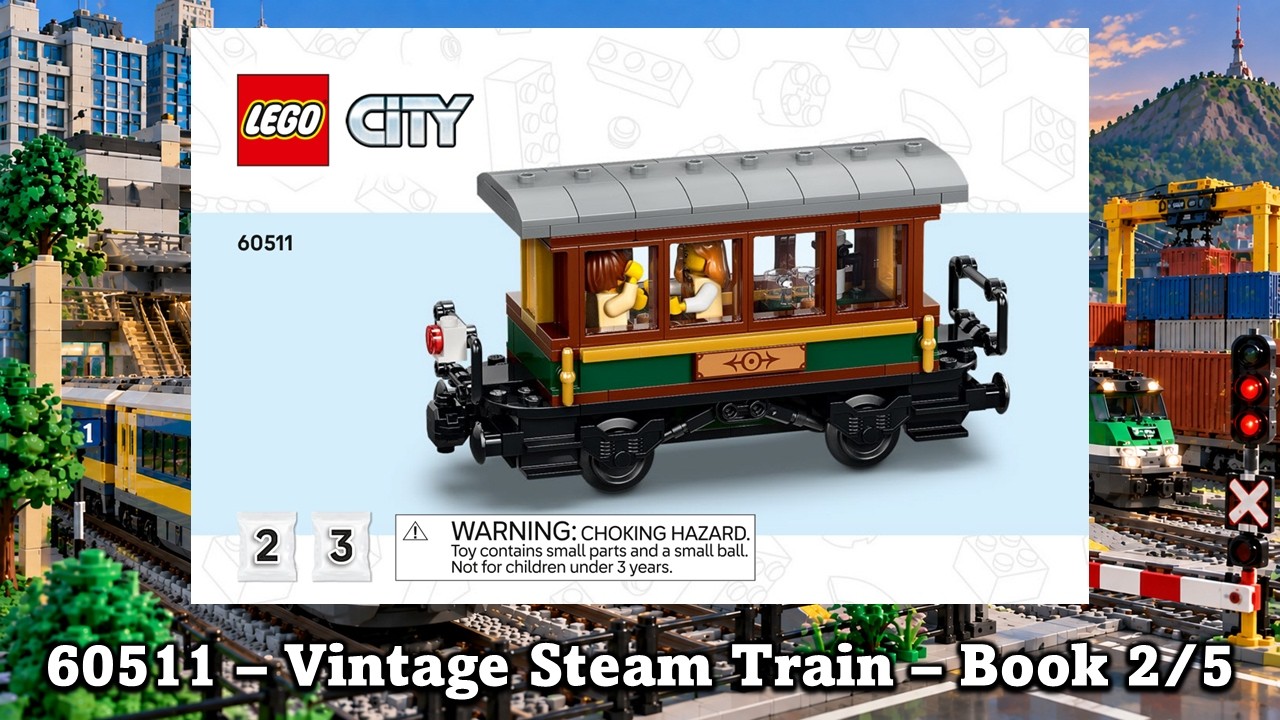 LEGO City 60511 - Vintage Steam Train - Book 2/5 - LEGO