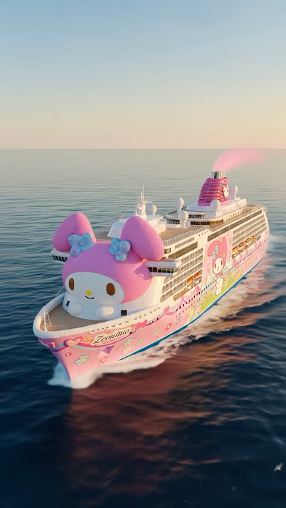 Kapal my melody, kakak nahkodanya cantik !!🤩😍#sanrio #mymelody #kuromi #kapalpesiar #cuisine