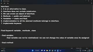 Session - 47 (final keyword in java)