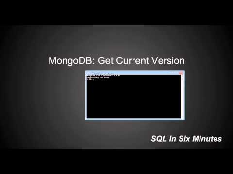 MongoDB: Get Current Version