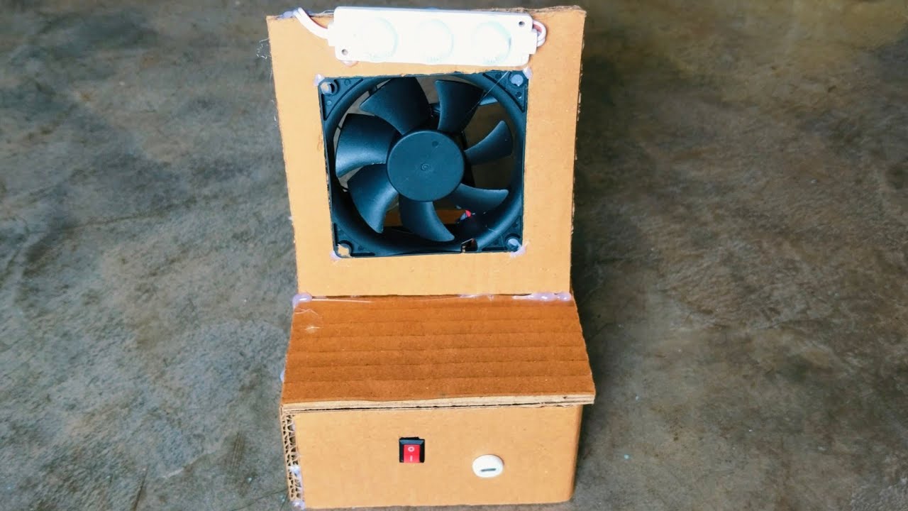Shell Carton Fan different item made cardboard air cooler fan - YouTube
