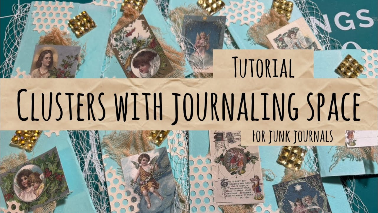 Декоративные элементы, дополненные неожиданным местом для записей в дневнике Angel Junk Journal.