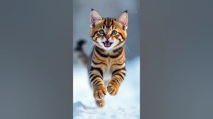 Watch the video about Iggy & Tiara's Magical Snow Day ❄️ | Winter Cat Adventure ⛄ #catstory #shorts #catshorts