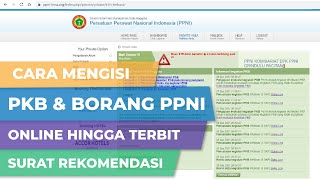 Cara Mengisi BORANG PPNI Hingga Mendapatkan Surat REKOMENDASI PPNI Online -  Perpanjangan STR Online