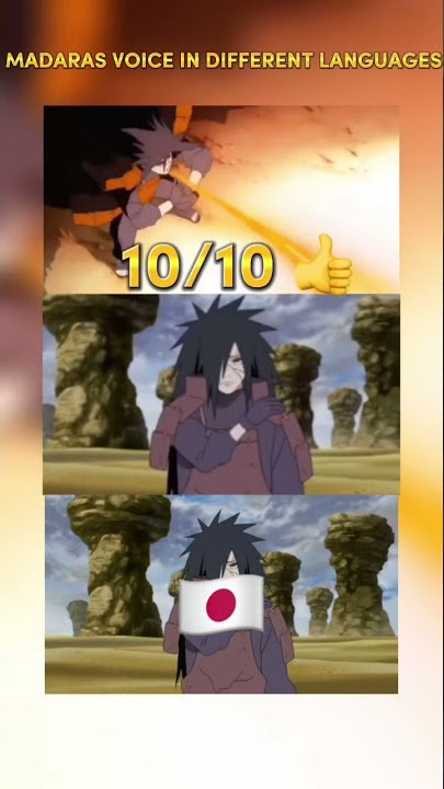 Different Madara voices in different languages #naruto #madara #voices #language