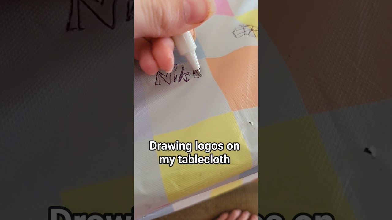 drawing logos on my tablecloth part 3