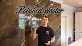 Walnut polished plaster