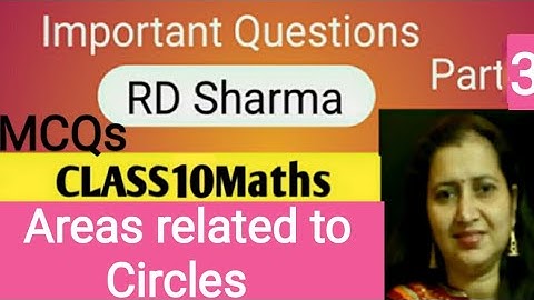 RD Sharma Solutions|Maths Class 10 RD Sharma|Ch13 Areas related to Circles MCQs Q21toQ30|CBSE/ ICSE
