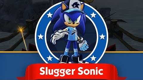Slugger Sonic unlocked + gameplay Sonic Dash