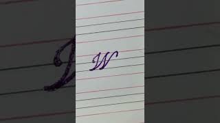 Stylish letter W😍 #calligraphy #satisfying