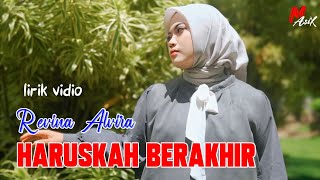 REVINA ALVIRA - HARUSKAH BERAKHIR - VIDIO LIRIK DANGDUT COVER GASENTRA TERBARU 2025