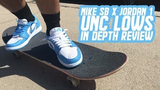 NIKE SB x JORDAN 1 UNC LOW SOLD OUT UNBOXING REVIEW