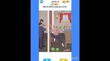Annoying puzzle game level 51 help the elderly couple get married #short #youtubeshorts