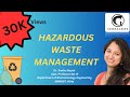 Hazardous wastes treatment most important topics for Environmental sciences NET JRF evs jrf