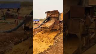 Gold sand vibrating screen to wash gold sand and collect gold#gold-selectingvibratingscreen#machine