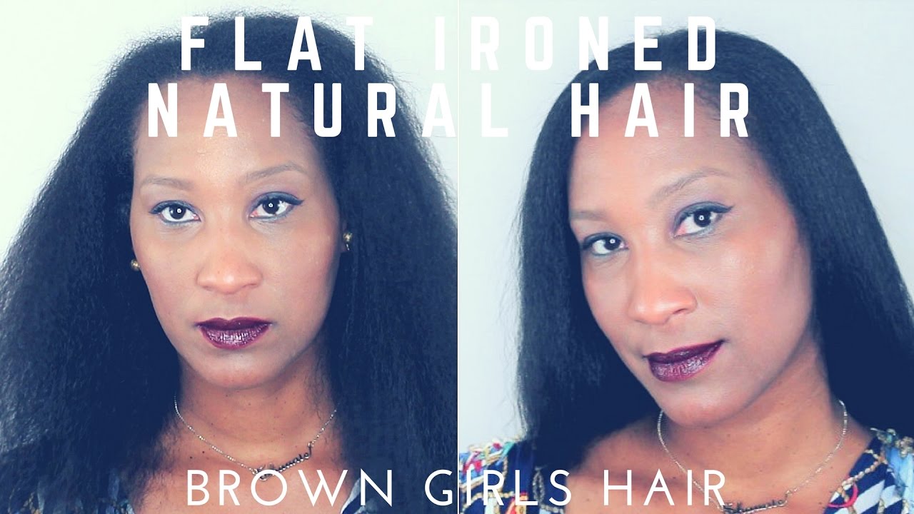 How To Flat Iron Natural Hair Duvolle Flat Iron YouTube