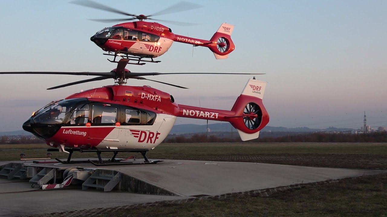 ITH Christoph 51 D-HDSG DRF Luftrettung Stuttgart erhält Folgeeinsatz beim Landeanflug am 07.03.21