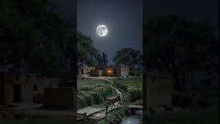 night view in village #relaxingshorts