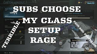I LET MY SUBSCRIBERS CREATE MY CLASS..- CALL OF DUTY MODERN WARFARE (SEASON 5)