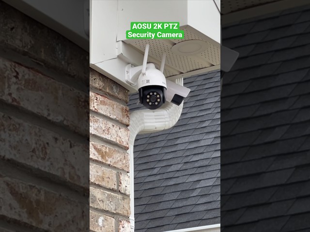 AOSU 2K Security Cameras Outdoor/Home 24/7 Constant Recording, Motion Tracking class=