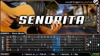 Señorita - Shawn Mendes, Camila Cabello - Cover (fingerstyle guitar) + TABS Tutorial chords