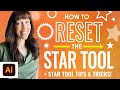 How to Reset (and Use) the Star Tool in Adobe Illustrator Tutorial