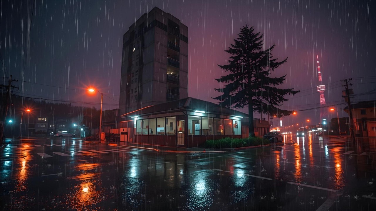 Late Night Rain Anime Lofi 🌙 Calm Chill Beats for Deep Sleep
