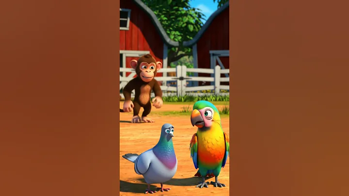 Pigeon & Parrot's Banana Farm | Emotional Short Story | #shorts #viral #animation #ai #aishorts
