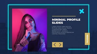 Minimal Profile Slides After Effects Templates