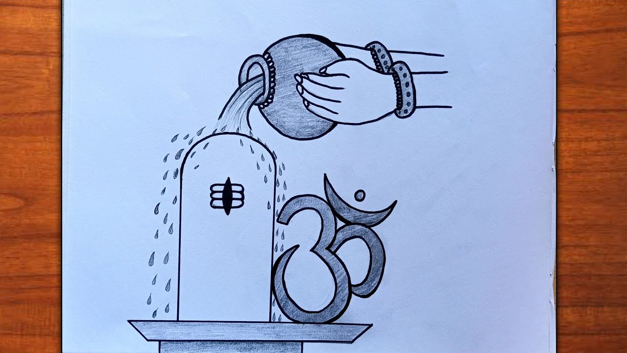 Mahadev Drawing easy Step by Step | Mahadev Drawing | Mahashivratri Drawing | Shivling Drawing 