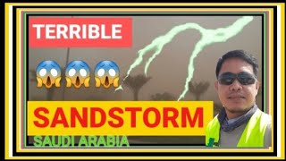 HEAVY RAIN AND SANDSTORM SA SHUQAIC KSA I Vlog 18