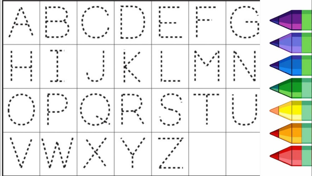 How to learn and write abc ||@Ayatlearning ABC Tracing for Kids | Easy ...