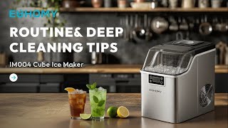 EUHOMY| IM004 cube ice maker routine & deep cleaning tips#euhomy #euhomyicemaker