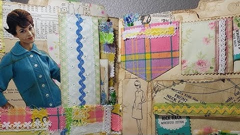 Part 3 Altered Sewing File Folder and Pocket feom Shabbydabbydoodah