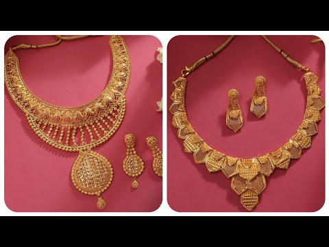 Top Class 22kt Gold Necklace Designs 