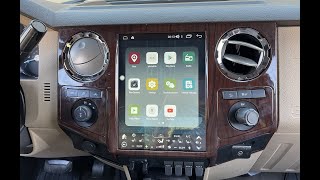 How to connect 12.1" Android navigation radio for 2008 - 2016 Ford SuperDuty trucks w/o SYNC2