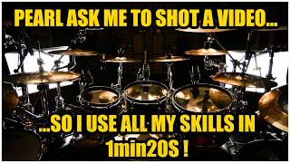 28 years of drumming in a 1min20s DRUMS SOLO