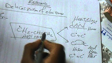 Resonance illustrations in allyl system
