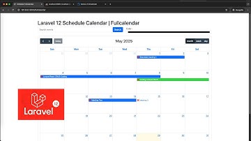 Laravel 12 Schedule Calendar | Fullcalendar
