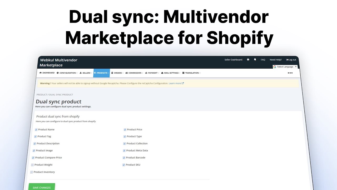 Dual sync: Multi vendor Marketplace for Shopify