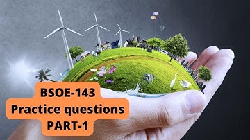 BSOE-143... Environmental sociology ..part-1
